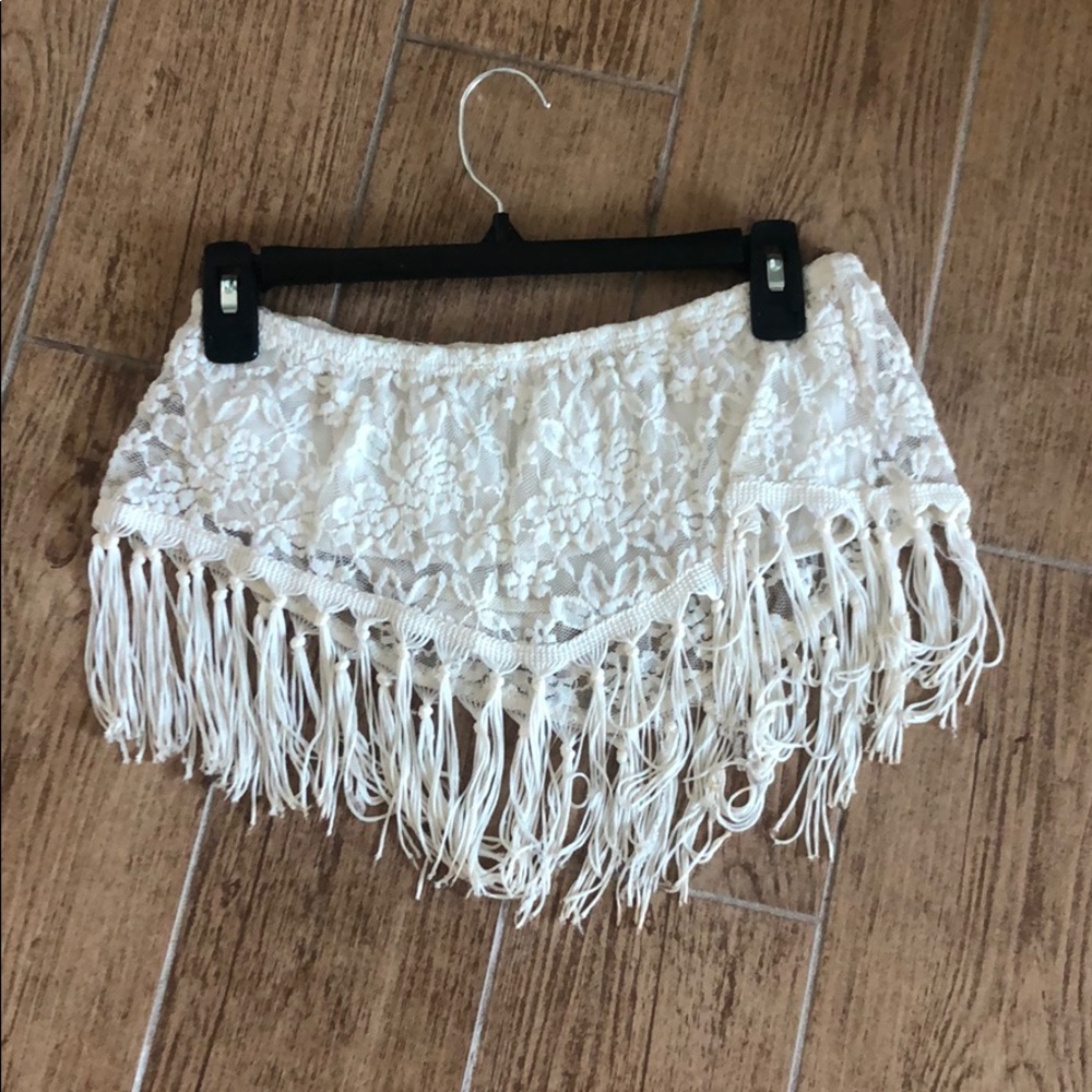 Boho fringed crop